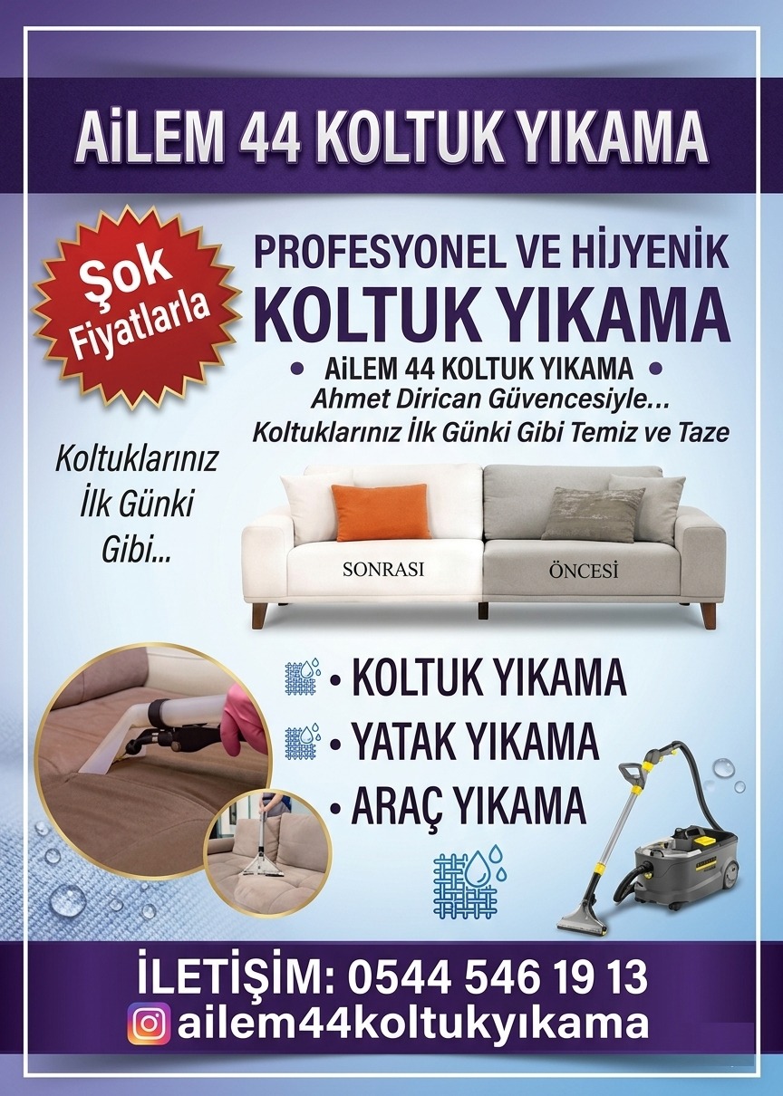 Ailem 44 Koltuk Yıkama
